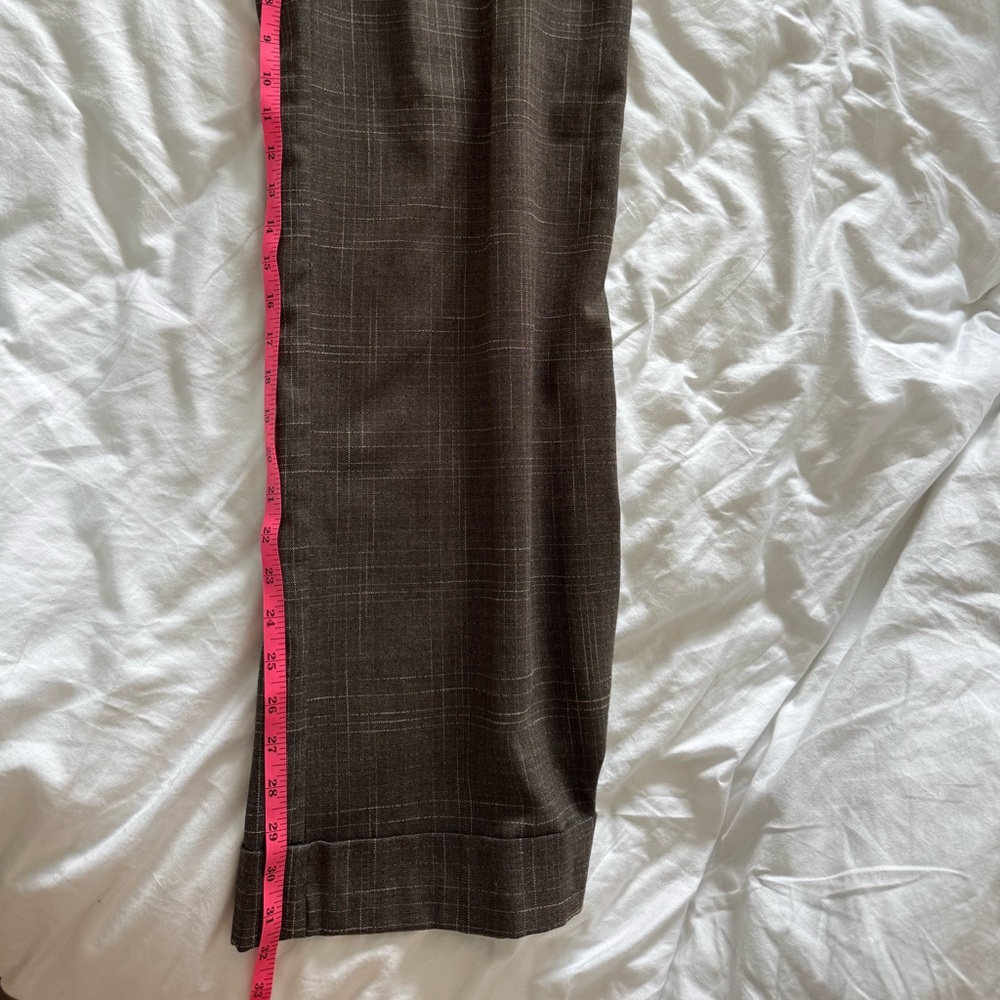 New York & Company Brown Plaid Trousers - Picture 7 of 8
